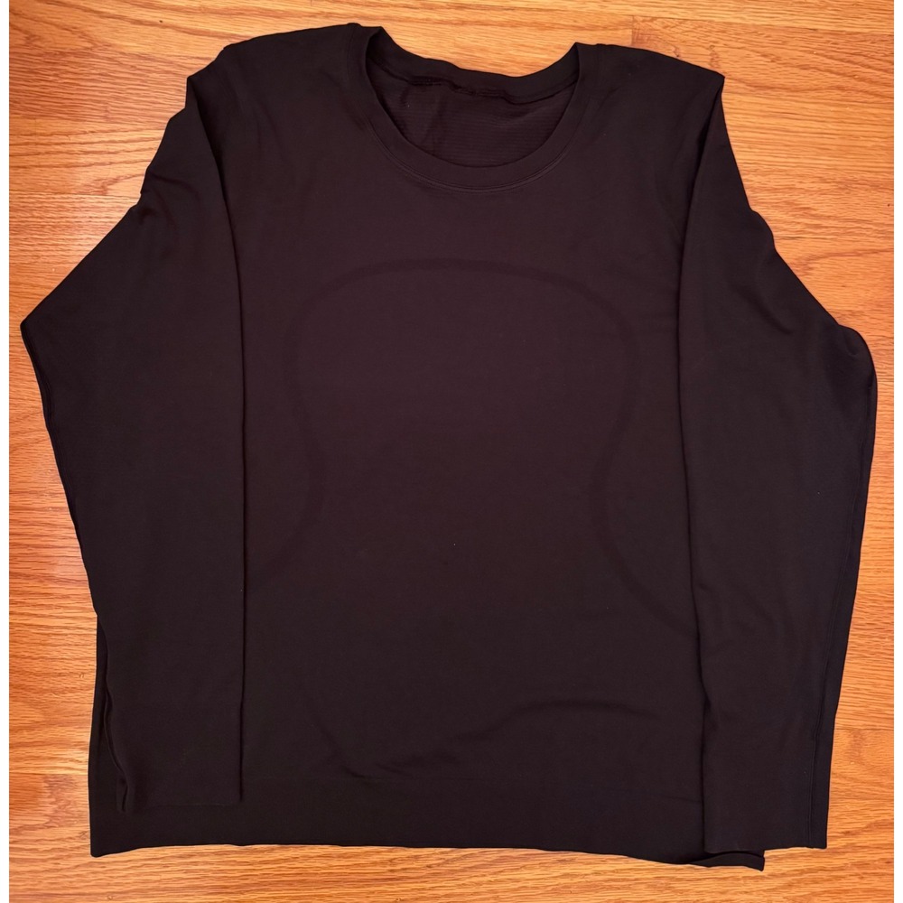 Lululemon Swiftly Relaxed LS Black Sz 12 | Elevated Athleisure Sporty Chic